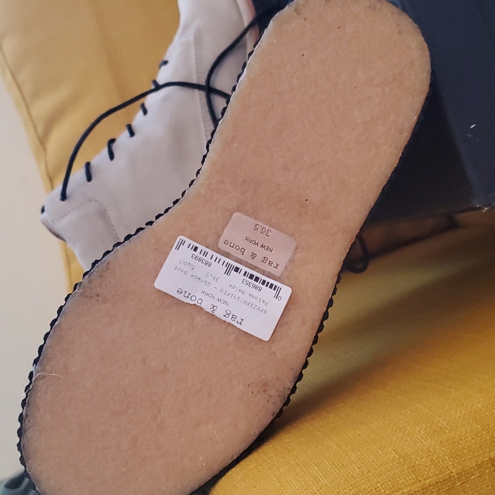 New With Tags Rag And Bone Paloma Beige Suede Boot - image 7